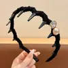 Diadema de frente alta para mujer, uso diario, cómoda, no apretada, con dientes antideslizantes, pinza para el pelo para lavarse la cara, accesorio para el pelo