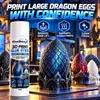 KineShineX Bastão de Cola Sólida para Impressão 3D Modelo Grande de Ovo de Dragão Base Cola Anti-empenamento Aderência Aprimorada na Primeira Camada