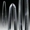 Acero T10 cubierto de arcilla, hoja sin afilar, espada japonesa, espada larga de samurái, accesorio de espada Hamon templado en arcilla, sin afilar