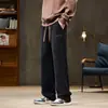 Direto do fabricante: Calças Casuais Masculinas de Perna Larga para Outono e Inverno, Calças Longas Retas Largas, Calças de Moletom Esportivas Workwear para Homens