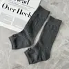 Calcetines de Algodón Fino de Aguja Única para Verano con Pies, Hasta la Mitad de la Pantorrilla, Calcetines con Soporte para el Arco, Calcetines de Media Palma, Versátiles Adelgazantes para Mujer