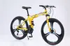 Bicicleta de Montaña Plegable, Bicicleta de Montaña de Velocidad Variable, Bicicleta de Doble Suspensión, Bicicleta Todoterreno para Exteriores, Bicicleta para Adultos 26 pulgadas