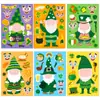 6 Folhas/Pacote St de Compra Direta Transfronteiriça DIY. Adesivos de Dia de São Patrício Faixas de Cabeça Chapéu Irlandês Adesivos de Festival