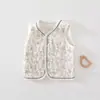 Ropa para recién nacidos Clase A algodón puro sin costuras estilo nuevo chaleco de algodón 40g capa para salida de bebé ropa para niños de otoño e invierno