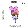Parche de Bordado con Lentejuelas de Toalla de Dibujos Animados, Lindo Parche de Bordado de Chica Versión Q para Ropa Infantil, Parche Decorativo para Bolsos