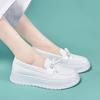 Sapatos Brancos de Enfermeira para Mulheres, Solas Macias, Respiráveis, Não Cansativos, Antiderrapantes, Antiodor, Confortáveis, Outono com Solado Grosso, Sapatos de Trabalho Médicos Versáteis