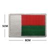 Países Africanos Sudáfrica Egipto Kenia Congo Nigeria Angola Brazalete de Bandera Sello de Velcro de Bandera