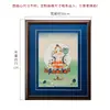 Estátua de Buda Mãe Branca Pintada à Mão Pinturas Penduradas Thangka Obras de Cadete Gesar de Xizang Pintura Zen Pintura Decorativa para Sala de Estar Estátua de Buda