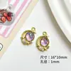 Colgante de Luna con Incrustaciones de Perla de Aleación y Circonita Colgante Materiales para Pulsera, Collar, Pendientes y Otros Accesorios de Joyería DIY
