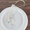 Collar de Cuerda Trenzada con Colgante de Estrella de Mar Estilo Resort Oceánico Cadena para Clavícula Larga de Cuentas Foto en la Playa del Mar Collar Largo Dulce