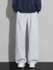Pantalones Finos de Verano 2026 para Hombre, Pantalones Casuales de Pierna Ancha Estilo Americano a Rayas, Secado Rápido Deportivos Holgados Pierna Recta Marca de Moda Pantalones Largos