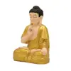 Nuevos Adornos de Paisaje de Buda Sentado Estilo Chino para Exportación Figura de Buda Estilo Zen Piedra de Imitación Decoración de Buda en Maceta para Acuario