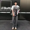Jeans para Hombre Primavera y Verano Nuevo Estilo Simple Diseño de Cintura Alta Sentido del Diseño Sueltos Adelgazantes Rectos Pop Jeans de Pierna Ancha
