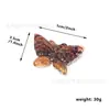 5cm Mariposa Cristal Natural Tallado Piedra Semipreciosa Pulsera Mariposa Colgante Accesorios Joyería DIY Venta al por mayor