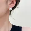 Diseño de Nicho Oro Cepillado Aretes de Cruz de Gama Alta Aretes Geniales de Ins Estilo Retro Hong Kong Aretes Mate