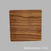Bandeja de posavasos de madera Posavasos Portavasos Redondo Cuadrado Nogal Negro Haya Posavasos de té Posavasos de madera maciza tallada Tallado