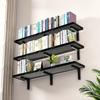 Estante de pared, estante de madera para pared, estante de pared sin perforaciones, soporte de cocina, estante de madera maciza