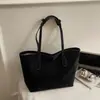 Bolsa Feminina de Grande Capacidade, High-End, Bolsa Tote Versátil para o Dia a Dia, Fashion, Casual, Simples, Retrô, Bolsa de Ombro Único