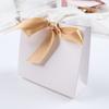 Sacola de Presente em Papel em Branco Transfronteiriça Caixa de Doces de Casamento de Alta Qualidade Caixa de Presente para Festa de Aniversário Bolsa de Mão com Laço