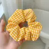 Lenço quadrado estilo casual, scrunchie, laço de renda, prendedor de cabelo, tiara doce, acessório de cabelo moderno de alto valor para mulheres