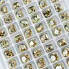 Cor Maillard K9 Cor Champagne Fundo Pontiagudo Joias de Diamante para Nail Art Super Brilhante Quadrado Gordo Gota d'Água Pequeno e Médio Diamante para Nail Art Atacado