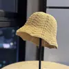 Novo Estilo Chapéu de Pescador de Malha Respirável Vazado Chapéu de Verão para Mulheres 2026 Chapéu de Proteção Solar Que Faz o Rosto Parecer Menor Chapéu de Sol Casual