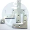 Placa de Conexión Cruzada Tipo T Tipo L de Perfil de Aluminio Industrial 2020/3030/4040/4545 Pieza de Refuerzo de Esquina de 90 Grados