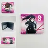 Periférico de Anime I Actualicé la Cartera Corta Solo Monstruo No. Billetera Monedero Plegable a la Mitad de Cuero PU con Estampado de 8 Colores