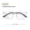 Gafas de Plástico y Acero Estilo Coreano para Jóvenes 1066 Ultraligeras Marrones Sencillas Retro Artísticas Montura para Rostro Desnudo