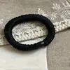 Elástico de Cabelo Básico de Cetim Macio Enrugado Multicamadas de Alta Qualidade Coreano Que Não Machuca o Cabelo, Corda de Cabelo Elástica Novo Estilo