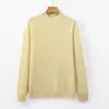 Novedad Otoño/Invierno 2026: Suéter de Lana con Forro Polar de Cuello Medio Alto para Mujer, Jersey de Cachemir de Punto Holgado