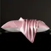 Fronha de Seda de Amora Cor Sólida Fronha de Seda Genuína Lado Único para Casa Estilo Envelope Pessoa Única Peça Única 48X74cm Seda 2