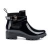 Botas de Chuva Quatro Estações Botas de Chuva Chelsea Femininas Curtas Antiderrapantes Sapatos Aquáticos Moda Botas Martin Salto Baixo Casuais Botas de Chuva para Adultos