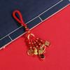 [Fábrica de Cabelos Lixos] National Fashion Retro Esmalte Cor Areia Ouro Chaveiro Casal Pingente Cloisonne Bag Pequeno Pendurado