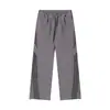 Calça Cargo Esportiva Listrada Retro Americana Secagem Rápida Dança de Rua Hip Hop Perna Reta Caimento Solto Calça Corta-vento Masculina Feminina