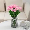 Flores de Tulipán, Arreglos Florales Artificiales, Decoración de Habitaciones, Adornos Florales, Ramos de Flores Secas Eternas, Plantas Verdes para Sala de Estar