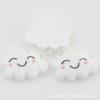 14 * 20mm cartoon smiley rosto nuvens resina comprimidos DIY creme cola celular shell beleza crianças hairpin material elástico
