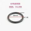 Llavero con espiral de metal y anillo de resorte, colgante de aleación chapada, accesorio para equipaje, hebilla de joyería, disponible en stock.