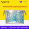 Bolsa de Cosméticos Laser Colorida Transparente de TPU de Grande Capacidade Transfronteiriça Bolsa de Cosméticos Portátil Transparente de PVC Bolsa de Higiene Pessoal Preguiçosa