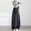 Pantalones Cargo de Color Sólido para Mujer 2026 Primavera/Verano Nuevos de Cintura Alta Adelgazantes Holgados Casuales de Pierna Ancha
