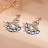 Brincos de Franja Geométricos Estilo Metal Europeu e Americano Transfronteiriços Leve Luxo High-end Pendente de Orelha Design de Personalidade Exagerada Nicho