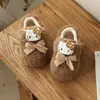 Nuevos Zapatos de Invierno con Suela Suave para Niños Pequeños para Bebés Niñas, Zapatos Peludos para Niñas Pequeñas, Zapatos de Algodón con Forro Polar Adicional para Niños Pequeños, Zapatos de Princesa para Bebés