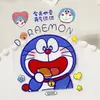 Lindas Pegatinas para Taza de Agua de Doraemon Adhesivo Plano Lindo Personaje Azul Gordito Pegatinas para Funda de Teléfono DIY Accesorios Versión Q