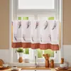 Serie de Cortinas de Café Transfronterizas Estilo Americano Coreano Pequeña Fresca Pastoral Cocina de Campo Lavabo de Baño Bloqueo Decoración