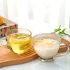 Caneca com cabo de girassol em relevo vintage para casa, caneca de café da manhã, caneca de leite, caneca de aveia, caneca de iogurte, caneca de vidro resistente ao calor