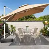 Conjunto de Mesa e Cadeiras Externas Mojia para Pátio Jardim Lazer, Mesa e Cadeiras Simples de Liga de Alumínio para Varanda ao Ar Livre