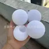 Bolas de algodón perlado de 50 mm de colores, bolas translúcidas perforadas de espuma EPE, bolas de relleno abrasivas para taladrar para juegos infantiles