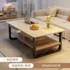 Mesa de centro moderna minimalista, adecuada para apartamentos pequeños, colocada al lado del sofá en la sala de estar, o como mesa de té para balcón; mesa de centro pequeña rectangular para propiedades de alquiler