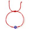 Pulseira simples de olho de miçanga de vidro para o dia a dia Olho grego europeu e americano explosão multicolorida pulseira fina atacado de joias de banca