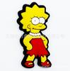 [los Simpson] Dibujos Animados Hebillas para Zapatos Pulsera Joyería Comercio Exterior Flores para Zapatos